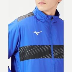 Áo Khoác Mizuno Chính Hãng - Warmer shirt  - Màu Xanh | JapanSport P2ME2590-25