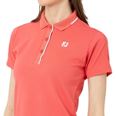Áo Golf Polo FootJoy Nữ Chính Hãng - Golf Point Collar Short Sleeve Polo - Màu Hồng | Japansport 34792-FJW-S25-S02