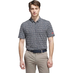 Áo Polo Adidas Chính Hãng - Ultimate365 Micro Argyle - Màu Đen | JapanSport KC0500