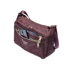 Túi le coq sportif Chính Hãng - Women's Mulsan Deodorizing Antibacterial Nylon Shoulder Bag - Màu Đỏ Đô | JapanSport 36397