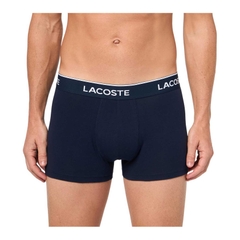 Set 5 quần Boxer Lacoste Chính hãng - Cotton Stretch Essentials Trunks - 3 màu | JapanSport 6H7982-51-6IH