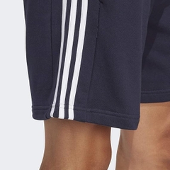Quần Short Adidas Chính Hãng -  Quần short vải thun da cá 3 Sọc Essentials - Màu Navy | JapanSport GK9598