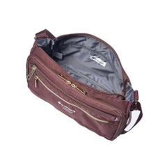 Túi le coq sportif Chính Hãng - Women's Mulsan Deodorizing Antibacterial Nylon Shoulder Bag - Màu Đỏ Đô | JapanSport 36397
