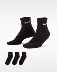 Set Tất Nike Chính Hãng - Everyday Cushioned Ankle Socks - Đen | JapanSport SX7667-010