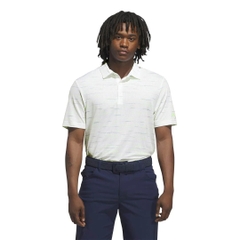 Áo Polo Adidas Chính Hãng -  Men's Ultimate365 Mesh Glimmer Print - Màu Trắng | JapanSport JL5275