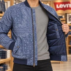 Áo Khoác Levi's Chính Hãng -  Levi's Mens Ma-1 Flight Varsity Jacket -Faded Blue Bandana  | JapanSport    LM2RN192-fbc