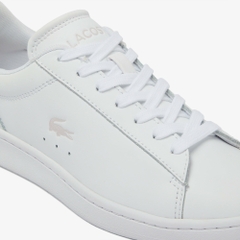 Giày Lacoste Nữ Chính Hãng - Carnaby Set Leather - Màu Trắng | JapanSport 7-48SFA0013-1Y9