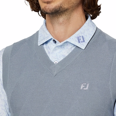 Áo Vest FOOTJOY Chính Hãng - Men's Argyle V-Neck Golf Sweater Vest - Màu Xám | JapanSport 38558 FJ-F25-M07