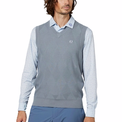 Áo Vest FOOTJOY Chính Hãng - Men's Argyle V-Neck Golf Sweater Vest - Màu Xám | JapanSport 38558 FJ-F25-M07