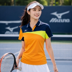Áo Polo Nữ Mizuno Chính Hãng - Dry Science Game Shirt - Màu Cam | JapanSport 62JA7213-54