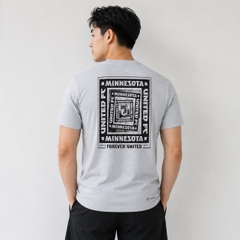Áo Phông Adidas Nam Chính Hãng - Minnesota United FC Local Warp Pre-Game Short Sleeve T-Shirt - Màu Xám | JapanSport JP2823