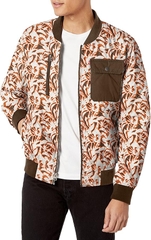 Áo Khoác Levi's Chính Hãng - Levi's Men's Parachute Cotton Diamond Quilted - Màu Trắng/Nâu/Cam| JapanSport LM1RC433-PRT