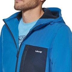 Áo Khoác Levi's Chính Hãng - Water-Resistant Soft Shell Active Hooded Jacket - Màu Xanh | JapanSport LM2MP157-blu