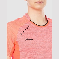 Áo Polo Li-Ning Chính Hãng - Uniform Game Shirt - Màu Cam Hồng | JapanSport AAYK035-1