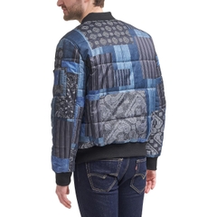 Áo Khoác Levi's Chính Hãng - Quilted Puffer Bomber Jacket - Màu Xanh | JapanSport LM1RP995-prt