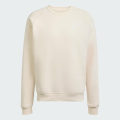 Bộ thể thao Adidas Chính Hãng - Trefoil Essentials Crew - Màu Be | JapanSport JW3526+KA0649
