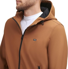 Áo Khoác Levi's Chính Hãng - Hooded Water Resistant Softshell Bomber - Màu Nâu | JapanSport LM9RP750-brn