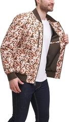 Áo Khoác Levi's Chính Hãng - Levi's Men's Parachute Cotton Diamond Quilted - Màu Trắng/Nâu/Cam| JapanSport LM1RC433-PRT