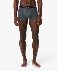 Quần Boxer Lacoste Chính hãng - Men's Cotton Jersey Trunks 5-Pack - Màu Xám | JapanSport 5H1292-51-XB4