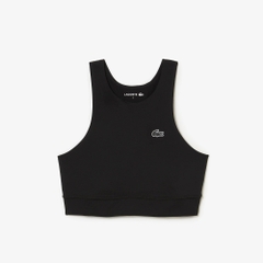 Áo Bra Lacoste nữ Chính hãng - Quick-Drying Sport Top in Recycled Elastic Polyamide - Màu Đen | JapanSport IF5961-51-031