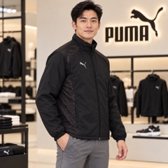 Áo Khoác Puma Chính Hãng - teamFINAL Padded Woven Jacket - Màu Đen | JapanSport 659739-03