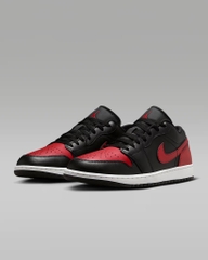 Giày Nam Nike Chính Hãng - Air Jordan 1 Low - Màu Đen Đỏ | JapanSport 553558-067