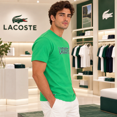Áo Phông Lacoste nam Chính hãng - Men's Ultra Dry Printed Sport - Màu Xanh  | JapanSport TH8916-51-SIW