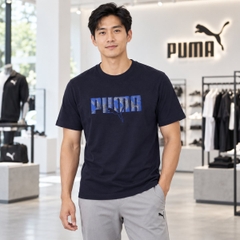Áo Phông Puma Chính hãng - ESS LOGO LAB Story 2 T-Shirt - Màu Đen | JapanSport 694147-16