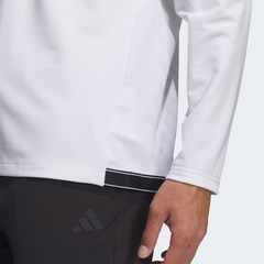 Áo Dài Tay Adidas Nam Chính Hãng - Jacquard Polo Long Sleeve - Màu Trắng | JapanSport JM9538