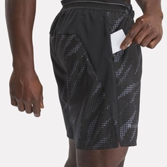 Quần Shorts Reebok Nam Chính Hãng - Speed Short 4.0 AOP - Màu Đen | JapanSport 100207766
