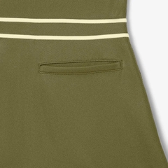 Váy Lacoste nữ ￼Chính Hãng - Lacoste Women's Ultra Dry Heritage Trim Golf Dress - Màu Xanh | JapanSport EF8581-51-6N7 nữ