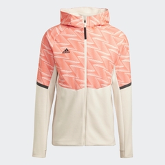 Áo khoác hoodie Adidas Nam Chính Hãng - Designed for Gameday Full-Zip Hoodie - Đỏ/Trắng | JapanSport HL3851