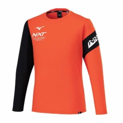 Áo Dài Tay Nam Mizuno Chính Hãng - N-XT Long Sleeve T-Shirt - Màu Cam | JapanSport 32JAB740-55