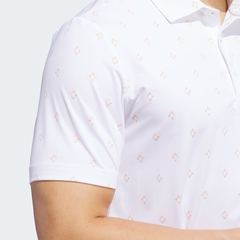 Áo Polo Adidas Nam Chính Hãng - ULTIMATE365 ESSENCE PRINT CLIMACOOL POLO SHIRT - Màu Trắng | JapanSport KB1373
