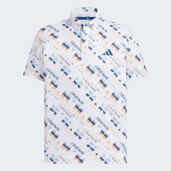 Áo Polo Adidas Nam Chính Hãng - AOP Short-Sleeve - Màu White / Multicolor | JapanSport JZ4363
