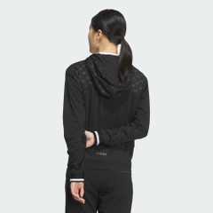 Áo Khoác Adidas Nữ Chính Hãng - WIND.RDY Water-Repellent Full-Zip Shirred - Màu Đen | JapanSport IS4782