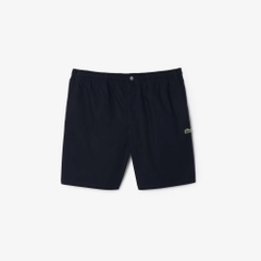Quần Short Lacoste Chính hãng - Relaxed Fit Poplin - Màu Abysm Blue | JapanSport GH7220-51-HDE