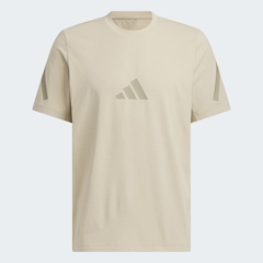 Áo Phông Adidas Nam Chính Hãng - ZNE Regular Fit CARAT Short-Sleeve T-Shirt - Màu Be  | JapanSport KG7406