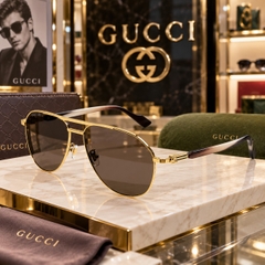 Kính Gucci Nam Nữ Chính hãng - GG1220S-002 – Gold/Brown - 59mm | JapanSport