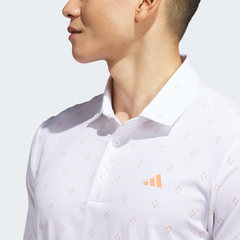 Áo Polo Adidas Nam Chính Hãng - ULTIMATE365 ESSENCE PRINT CLIMACOOL POLO SHIRT - Màu Trắng | JapanSport KB1373