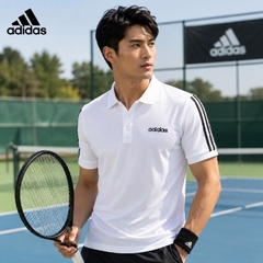 Áo Polo Adidas Chính Hãng - 3-Stripes Polo Shirt - Màu Trắng | JapanSport EJ0926