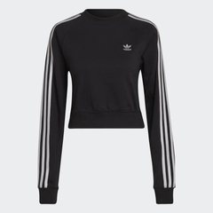 Áo Adidas Nữ Chính Hãng - Adicolor Classics High Shine Crew Sweatshirt - Đen | JapanSport HF7530