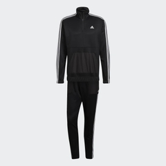 Bộ Thể Thao Adidas Chính Hãng - AEROREADY Tricot Quarter-Zip Tracksuit - Đen | JapanSport HE2233