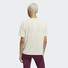 Áo Phông Adidas Nữ Chính Hãng - AEROREADY 3 COLORS TRAINING - Trắng | JapanSport H51186