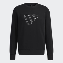 Áo dài tay nam Chính Hãng - BADGE OF SPORT SWEATSHIRT - Đen | JapanSport GP0987