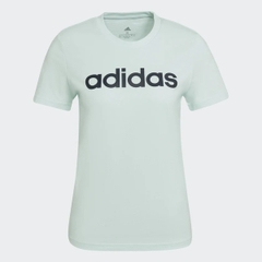 Áo Phông Adidas Nữ Chính Hãng - Camiseta Essentials Slim Logo - Xanh | JapanSport HC9271