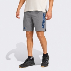 Quần Short Adidas Nam Chính Hãng - D4T Woven Kansas University - Màu Xám | JapanSport JE4528