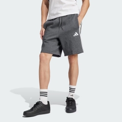 Quần Short Adidas Chính Hãng - Essentials 3-Stripes Fleece Shorts - Màu Xám | JapanSport JN2470