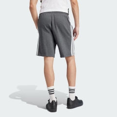 Quần Short Adidas Chính Hãng - Essentials 3-Stripes Fleece Shorts - Màu Xám | JapanSport JN2470