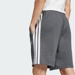 Quần Short Adidas Chính Hãng - Essentials 3-Stripes Fleece Shorts - Màu Xám | JapanSport JN2470